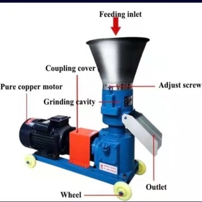 Máquina de processamento automática da pelota da alimentação da vaca da piscicultura de máquina de processamento do uso da casa